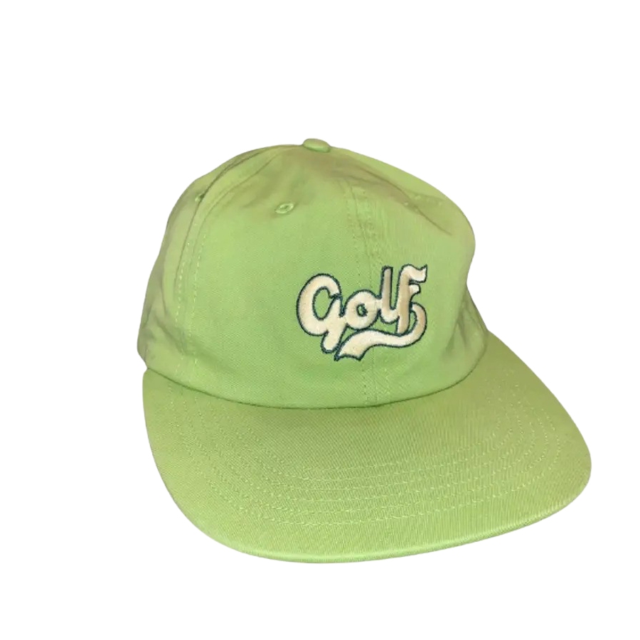 CURSIVE GOLF SNAPBACK LIME GREEN
