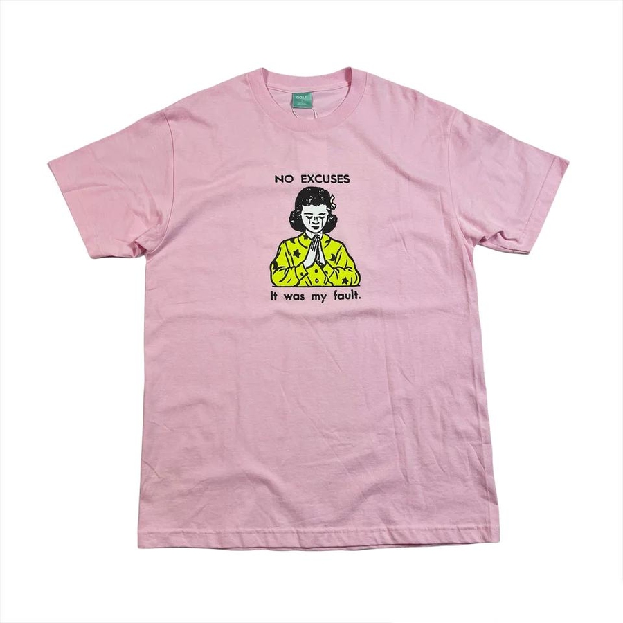 NO EXCUSES TEE PINK