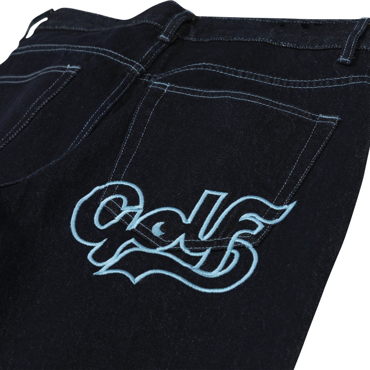 Big Cursive Denim Jeans DARK INDIGO - Autumn 2020 - Golf Wang