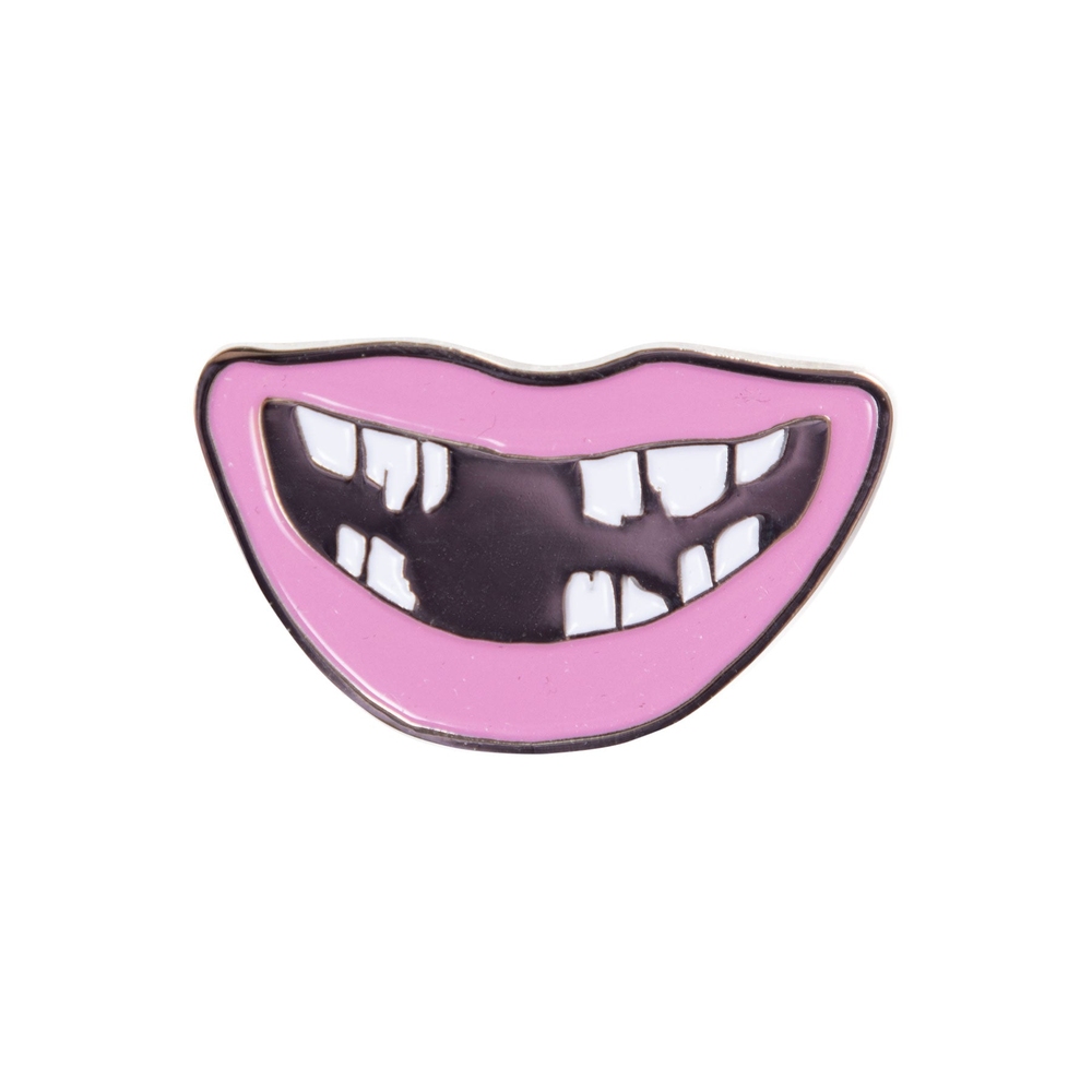 BROKEN SMILE PIN Pink