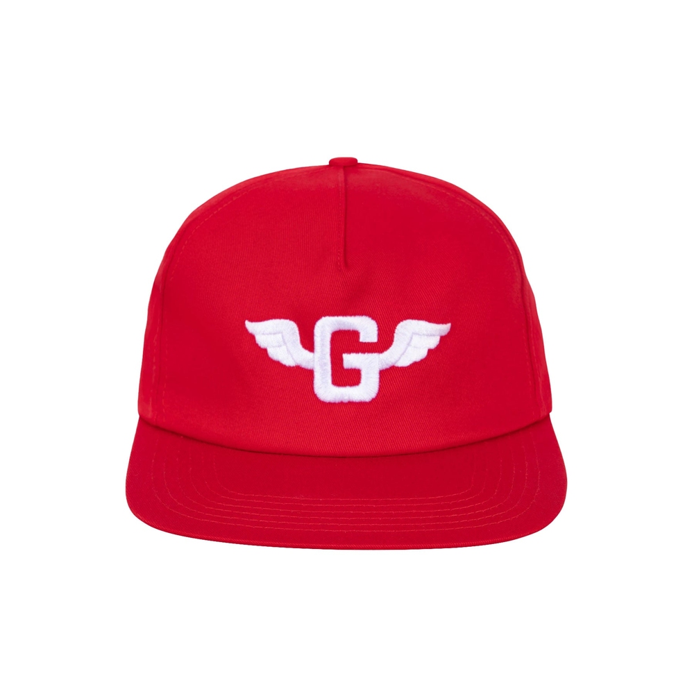 G-WING 5 PANEL SNAPBACK Red