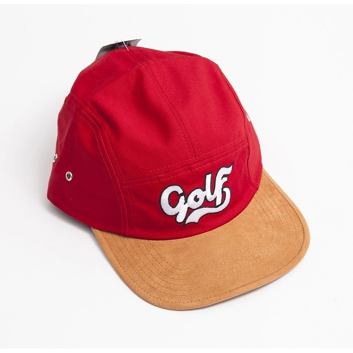 GOLF CURSIVE CAMP HAT RED