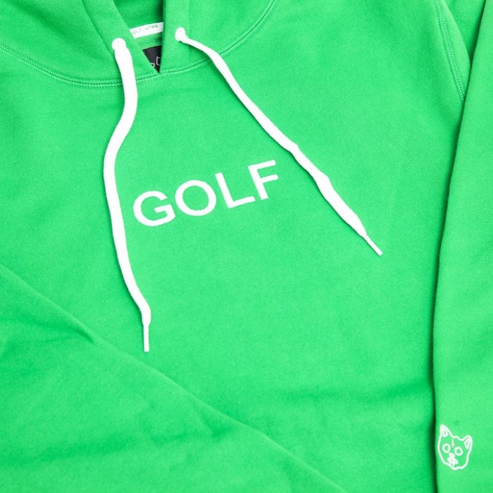 GOLF EMBROIDERED HOODIE KELLY GREEN