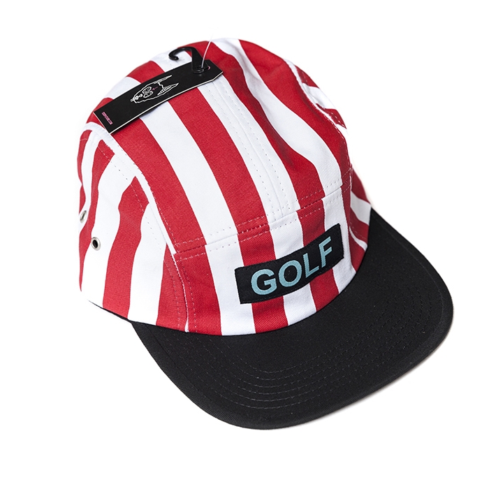 FLOG GNAW STRIPED CAMP HAT RED