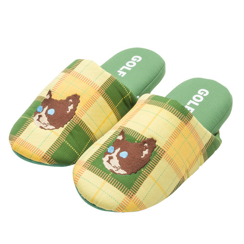 romanforfatter Saga aIDS Kill Cat Plaid House Slippers oc - Fall/Winter 2017 - Golf Wang