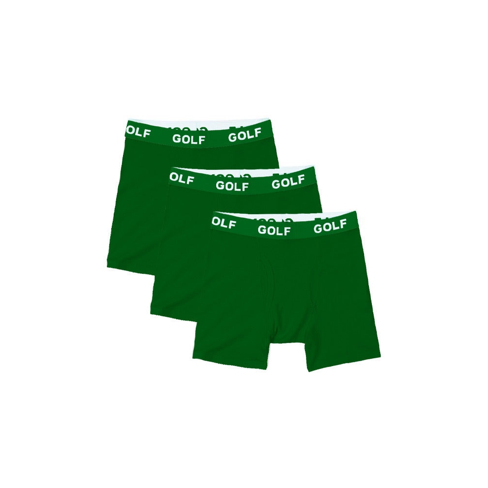 Logo Boxer Briefs 3pk Green - Fall/Winter 2022 - Golf Wang
