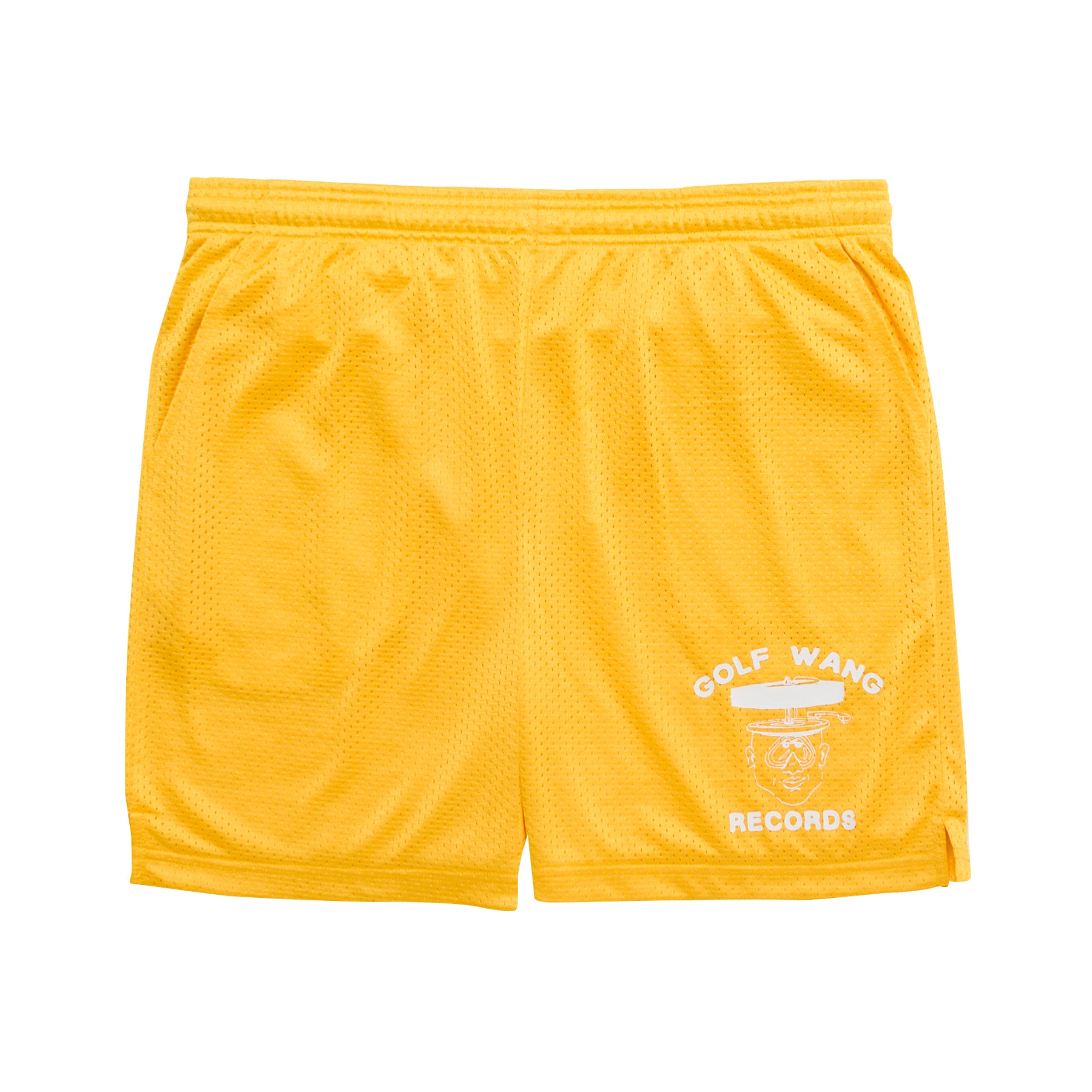 Golf Wang Records Mesh Shorts Yellow - Fall/Winter 2022 - Golf Wang