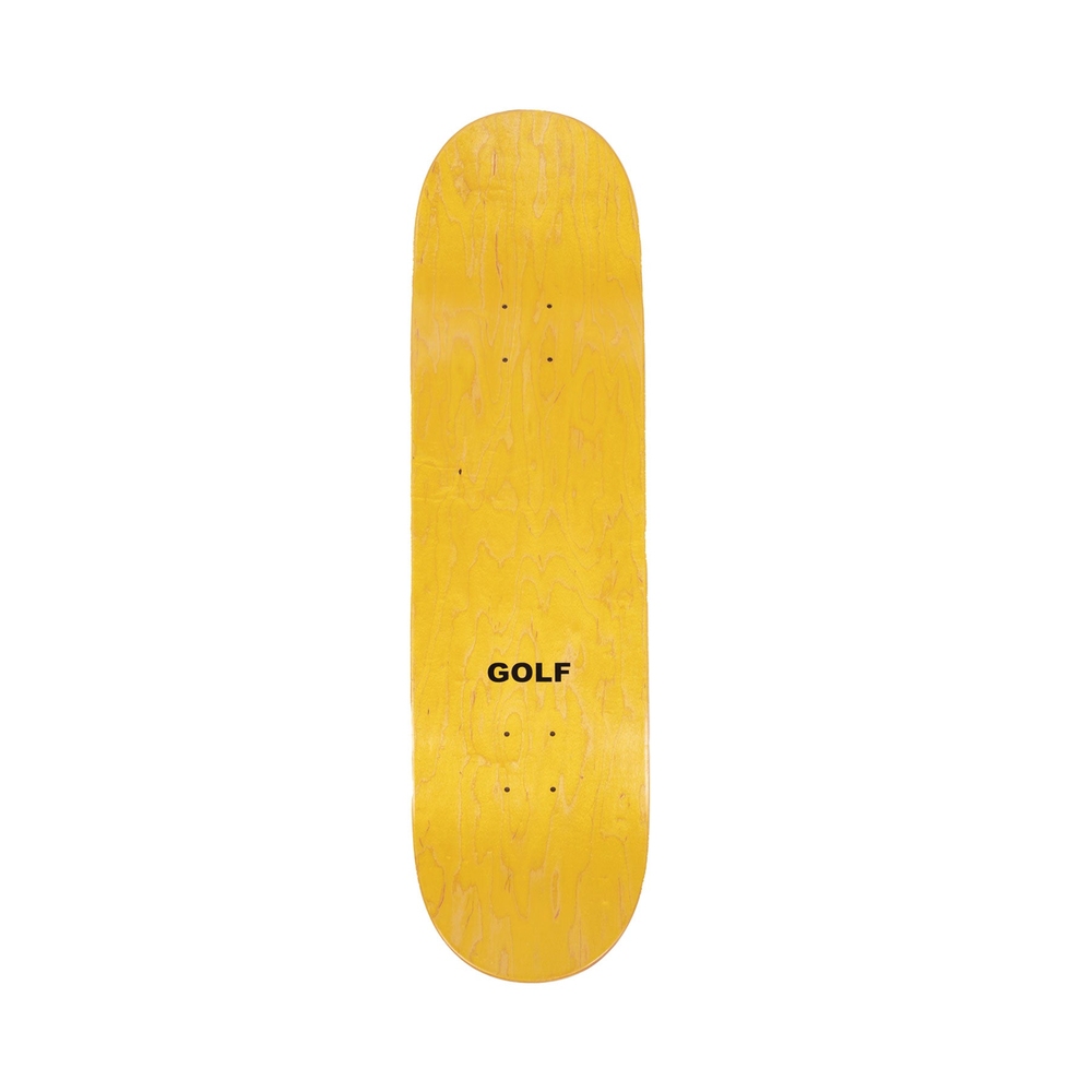 GOLF LOGO SKATE DECK Yellow