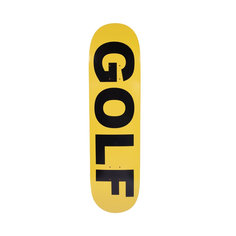 GOLF LOGO SKATE DECK Yellow