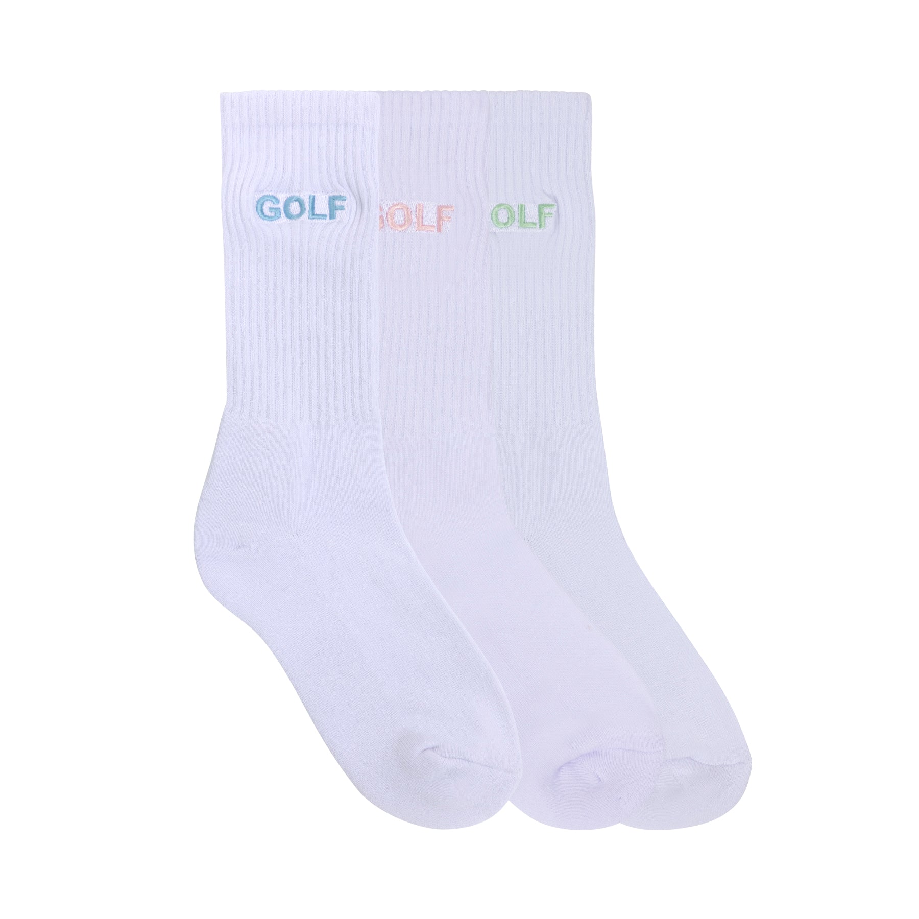 Logo Socks 3pk White/GPB - spring/summer 2023 - Golf Wang