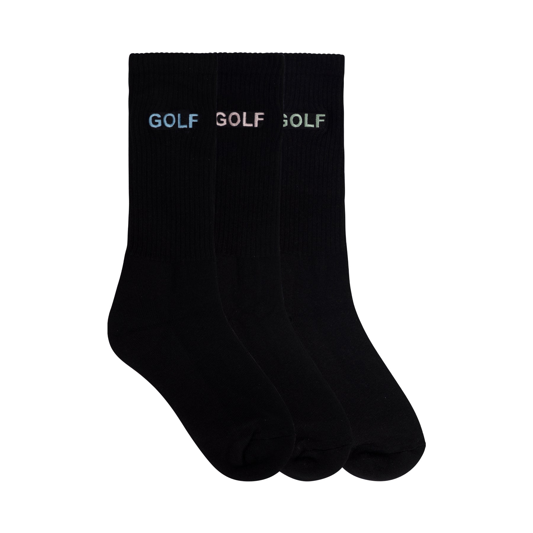 Logo Socks 3pk White/GPB - spring/summer 2023 - Golf Wang