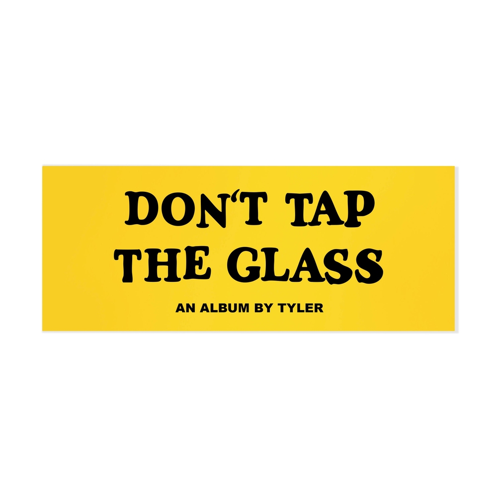 GLASS BOX LOGO STICKER Yellow