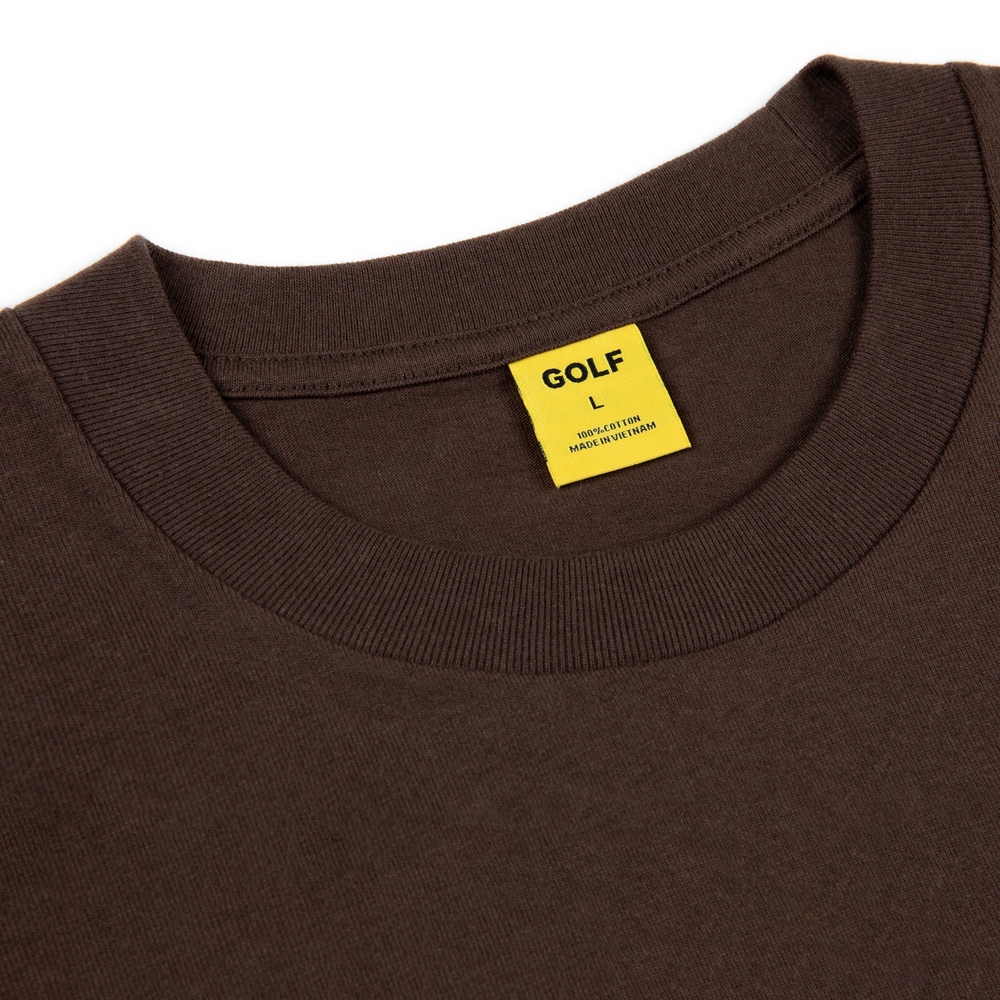 STITCHED TEE Dark Brown