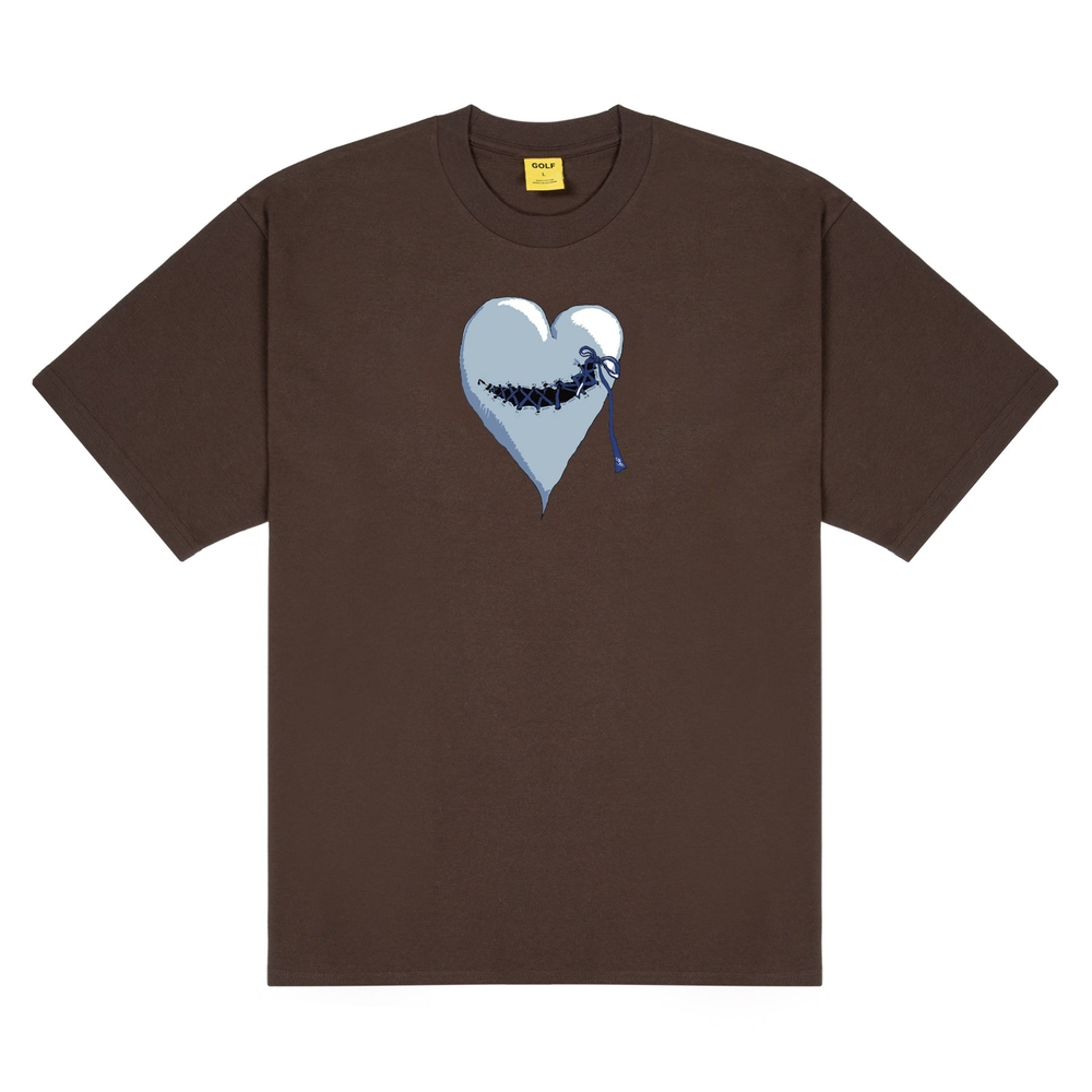 STITCHED TEE Dark Brown