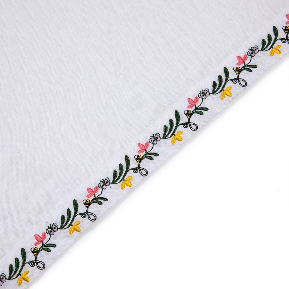 GARDEN LINEN BUTTON UP White
