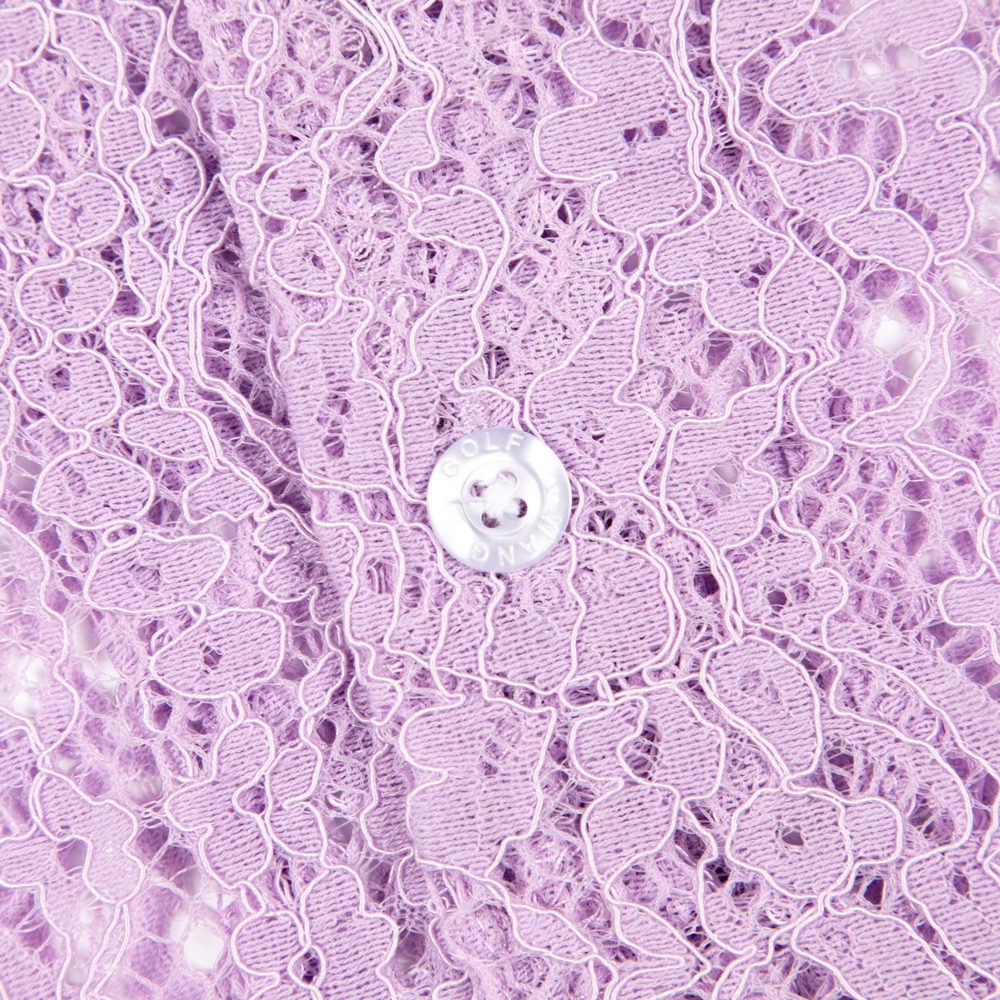 LACE BUTTON UP Lavender