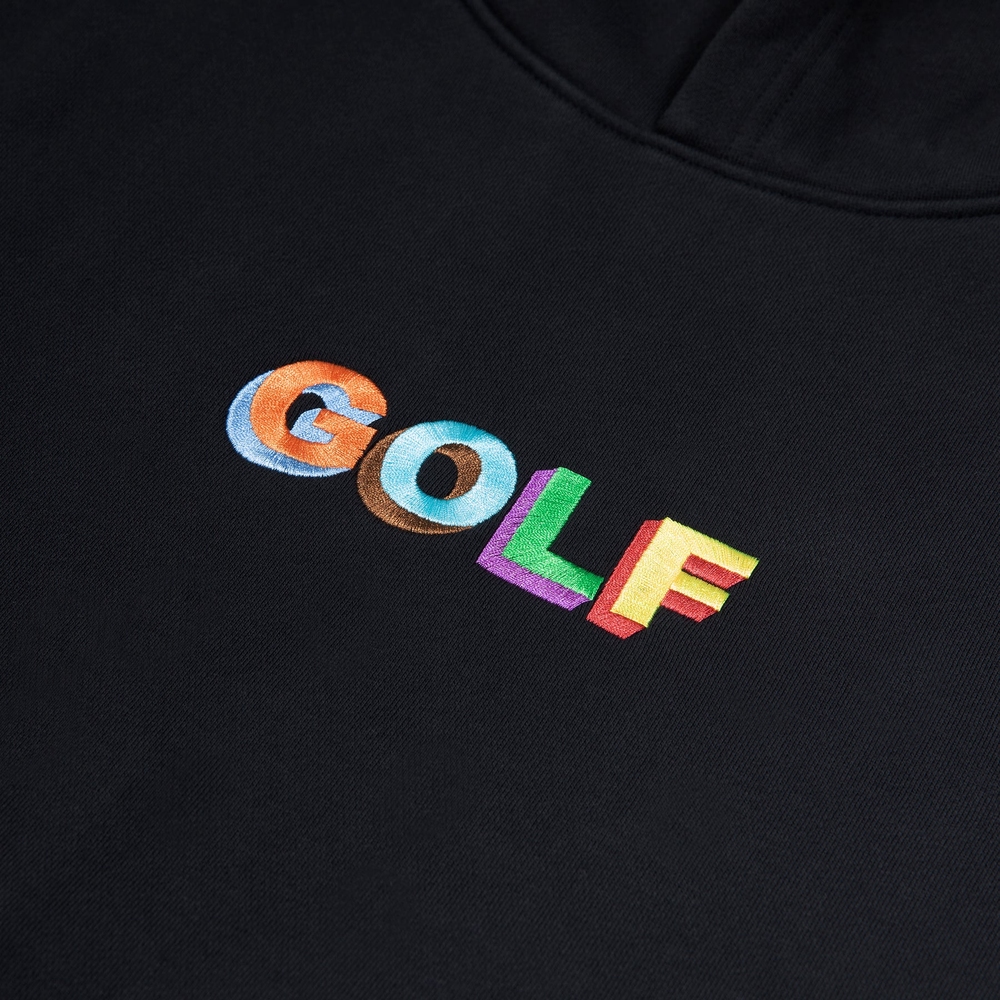 MULTI 3D LOGO HOODIE Black