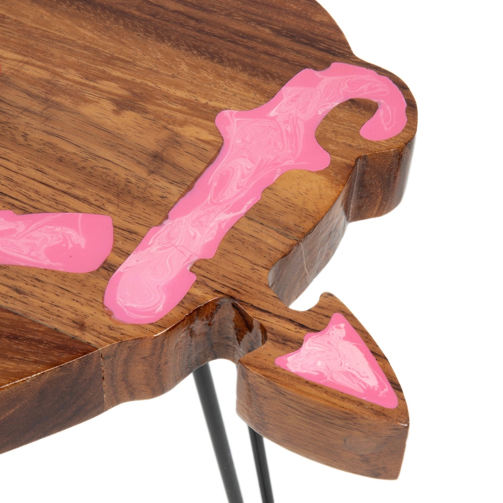 CUPID END TABLE Pink