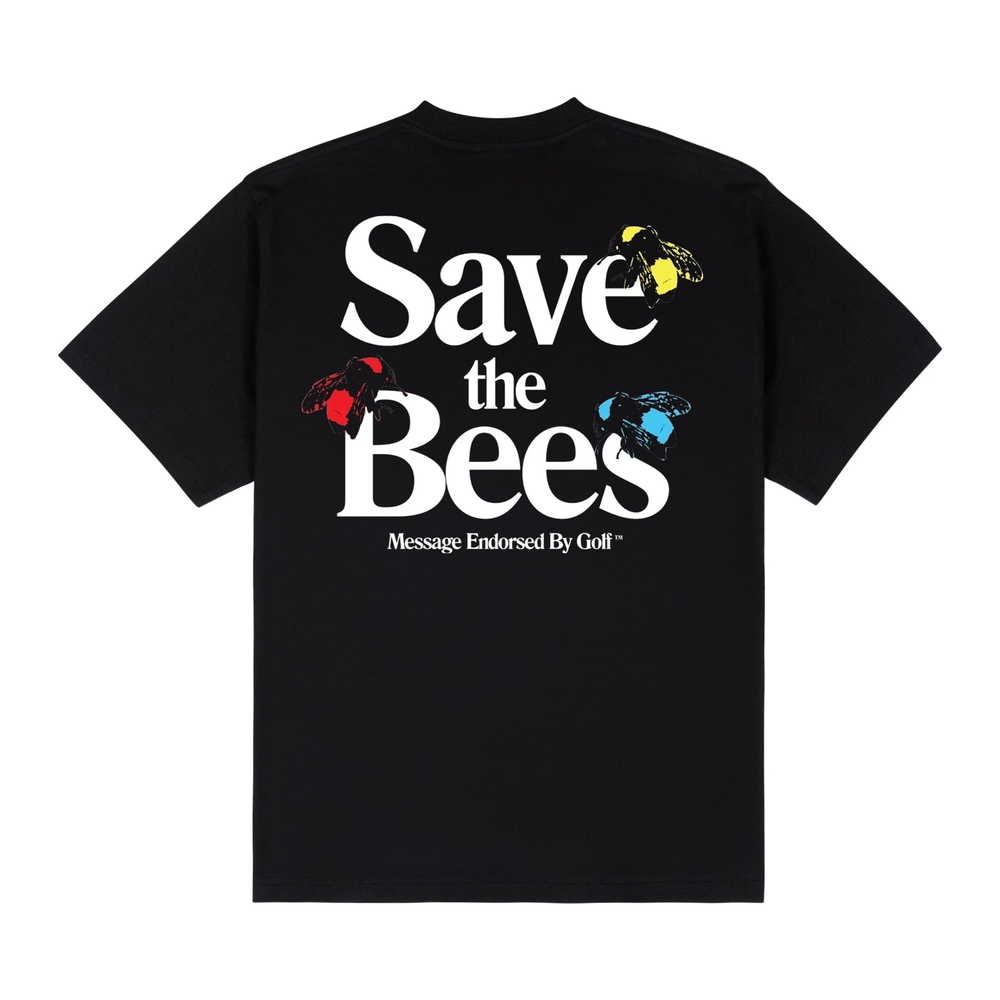 SAVE THE BEES TEE Black