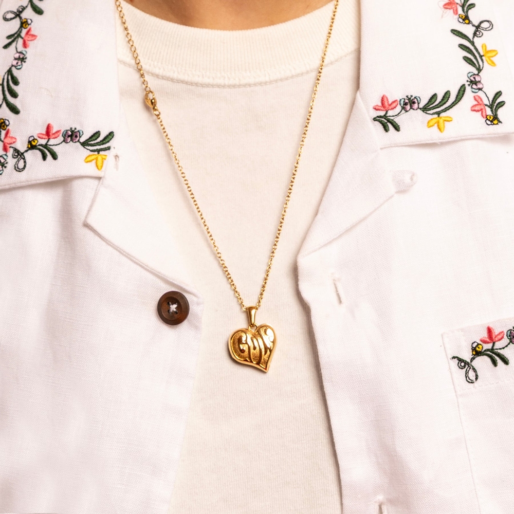 CRUSH LOCKET NECKLACE Gold