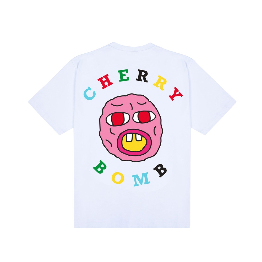 CHERRY BOMB FACE TEE White