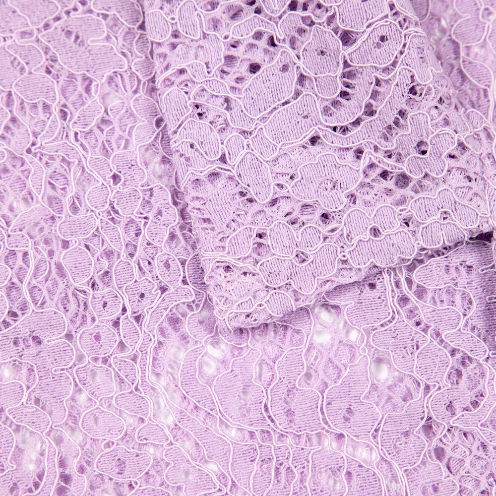 LACE BUTTON UP Lavender