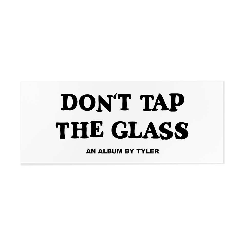 GLASS BOX LOGO STICKER White