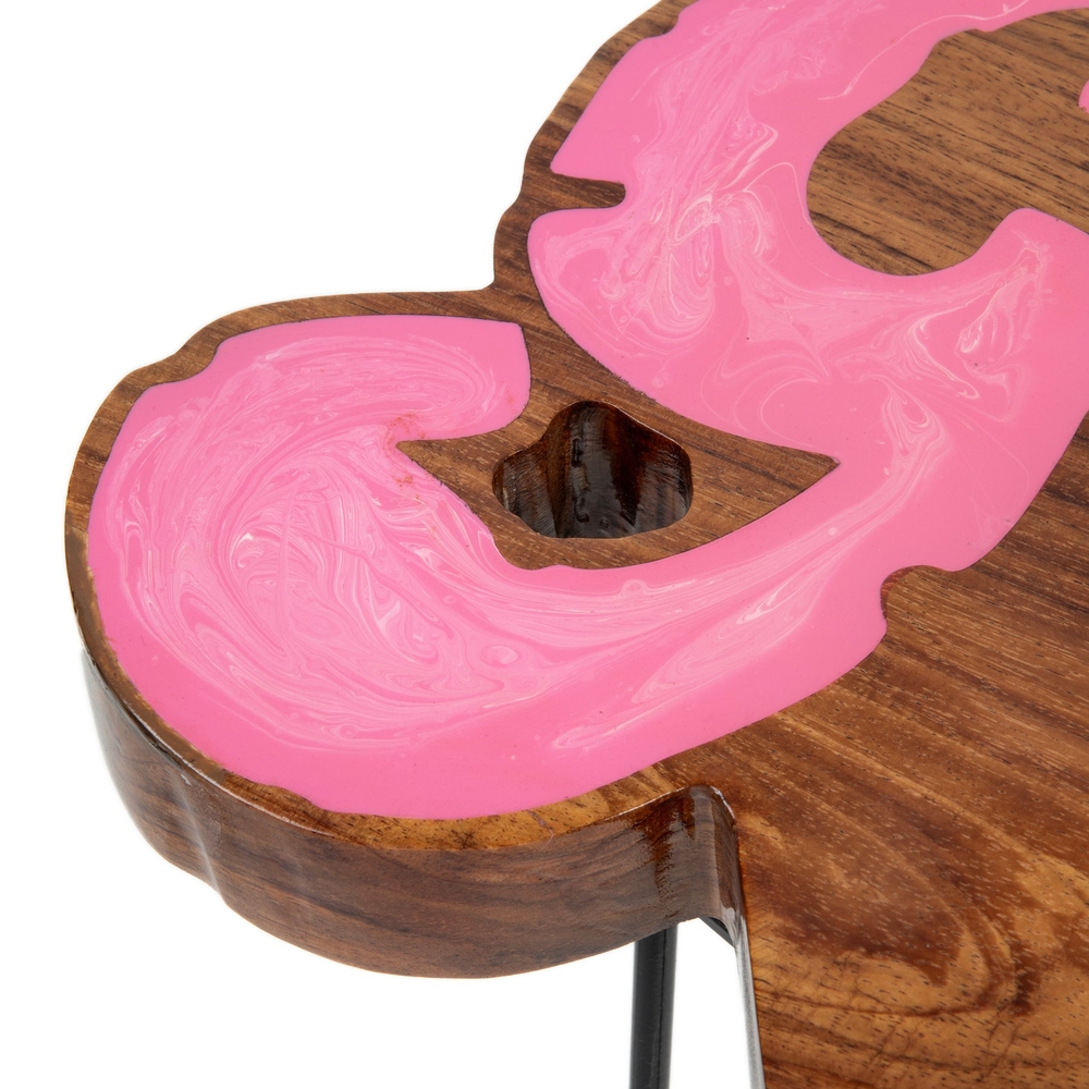 CUPID END TABLE Pink