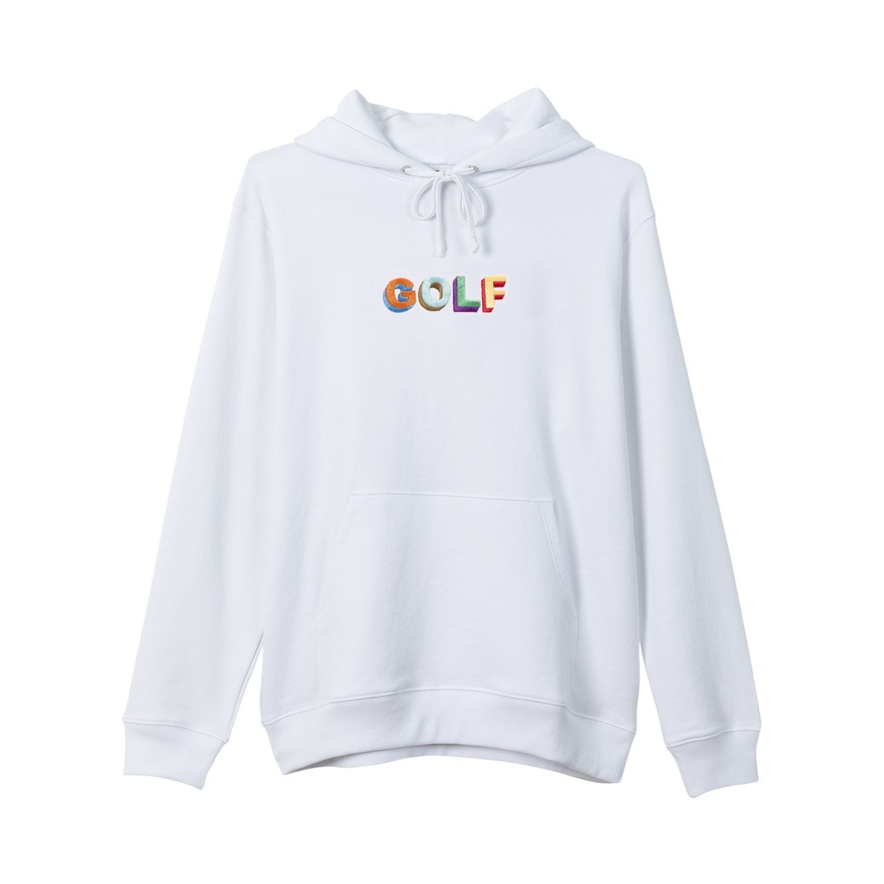 MULTI COLOR 3D GOLF HOODIE WHITE