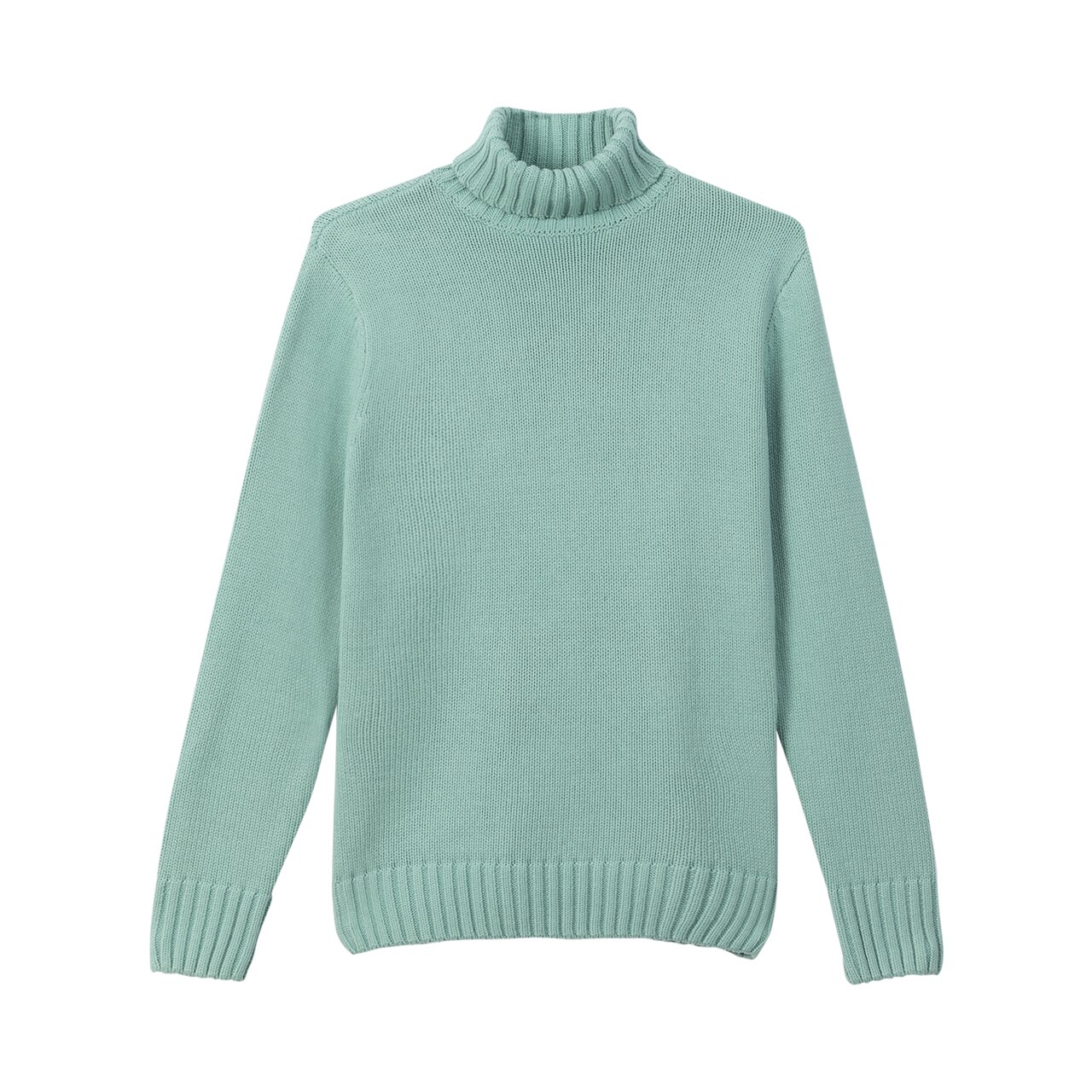 TURTLE NECK SWEATER BABY BLUE