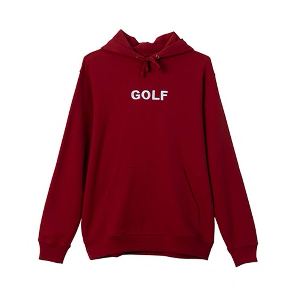 GOLF LOGO EMBROIDERED HOODIE RED