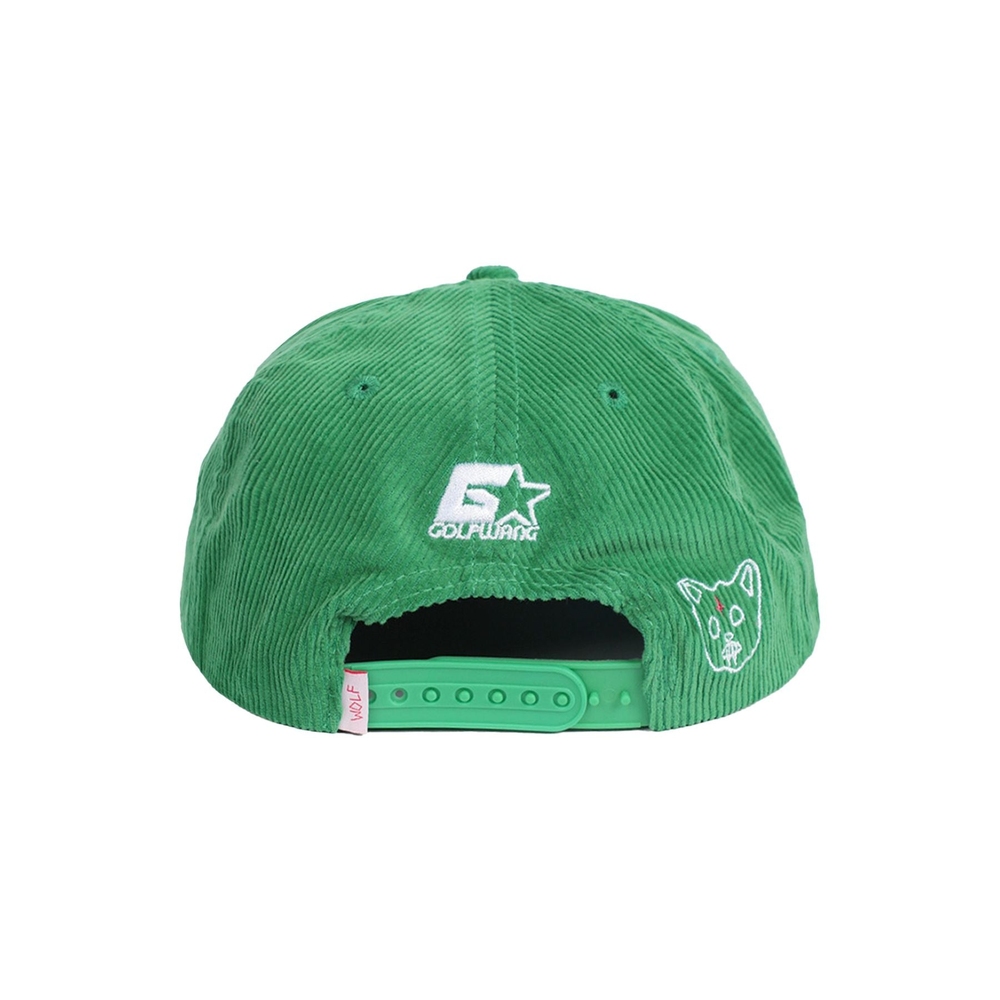 GOLF CORDUROY 5 PANEL SNAPBACK Green